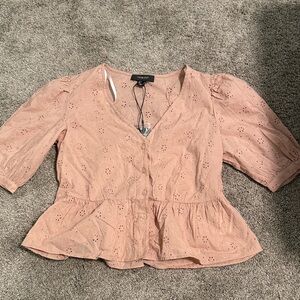 Primaej - Pink Peplum Blouse